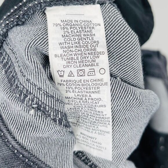 prAna Oday Stretch Skinny Denim Jeans Gray Size 28 Short (6S) - Picture 9 of 9